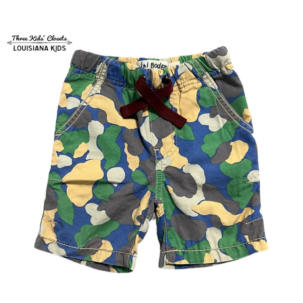 Mini Boden 1.5Y Camouflage Drawstring Shorts